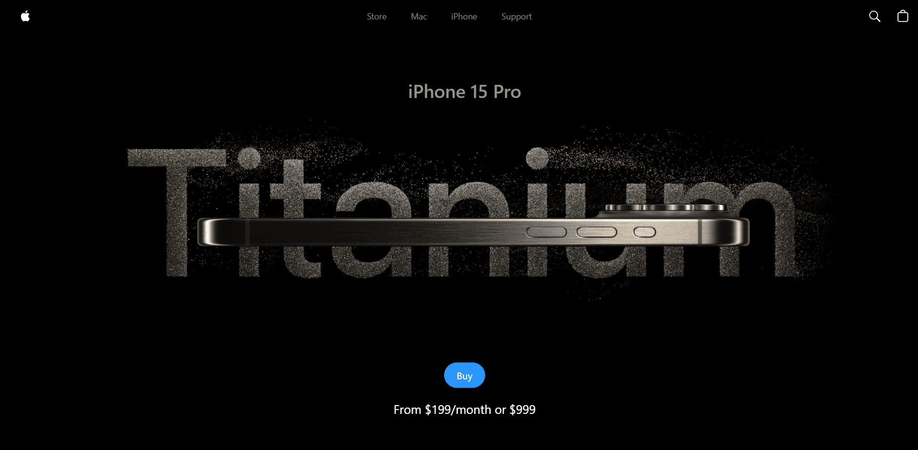 Modern apple website template